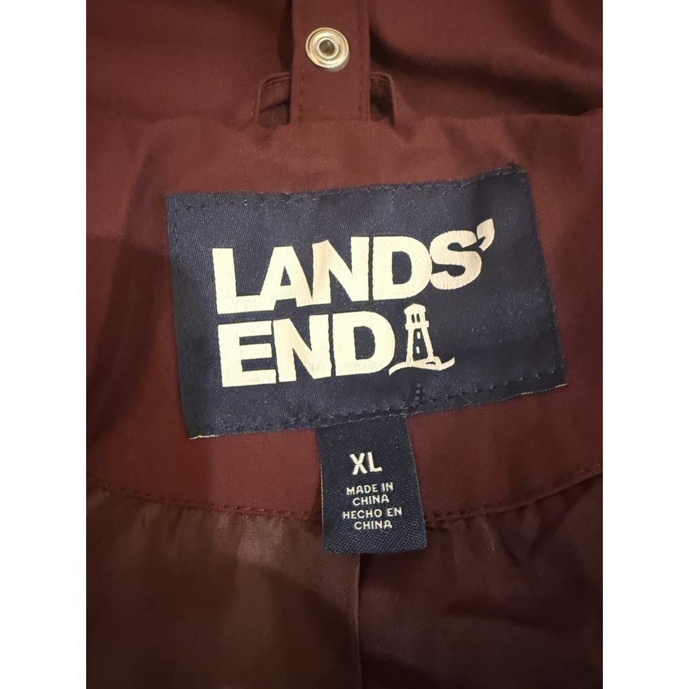 Lands' End Women's 3-in-1 Systems Jacket Outer Shell Only -‎ Maroon, Size XL - Picture 7 of 15